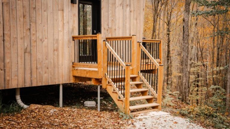 chalet pieux visses