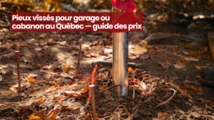pieux vissés garage